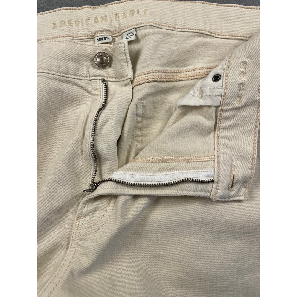 American Eagle Outfitters Wide Leg Jeans - Cream - Picture 13 of 16